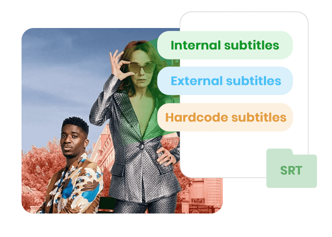 複数の字幕モードに対応