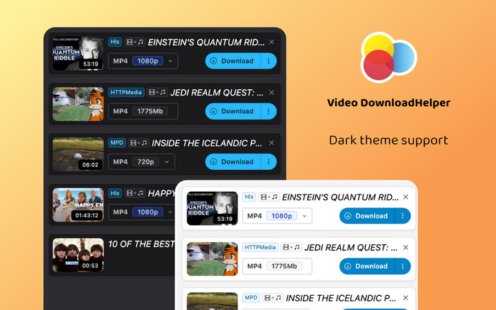 Video DownloadHelperを使ってM4uFree動画をダウンロード