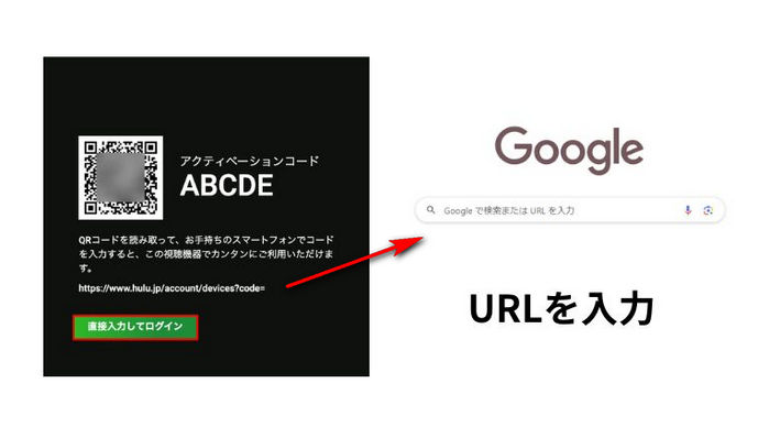 URL にアクセスしてログイン