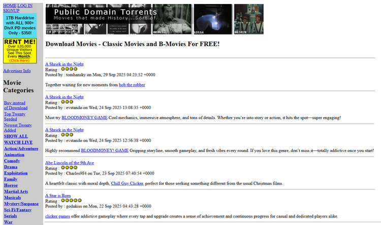 Public Domain Torrents ダウンロード