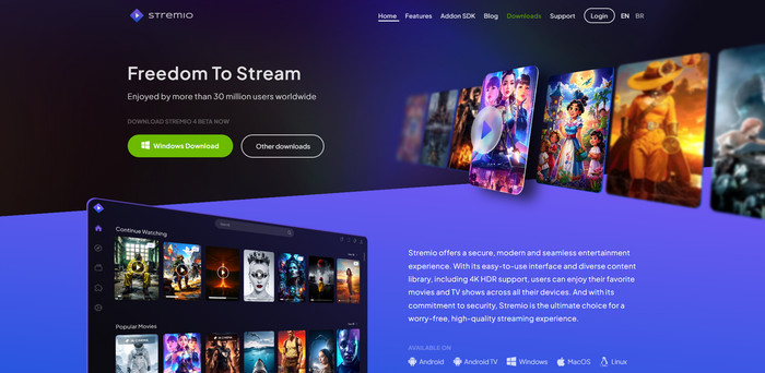 Stremio ダウンロード
