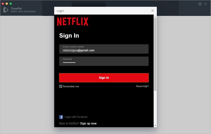 Netflix アカウントへのログイン